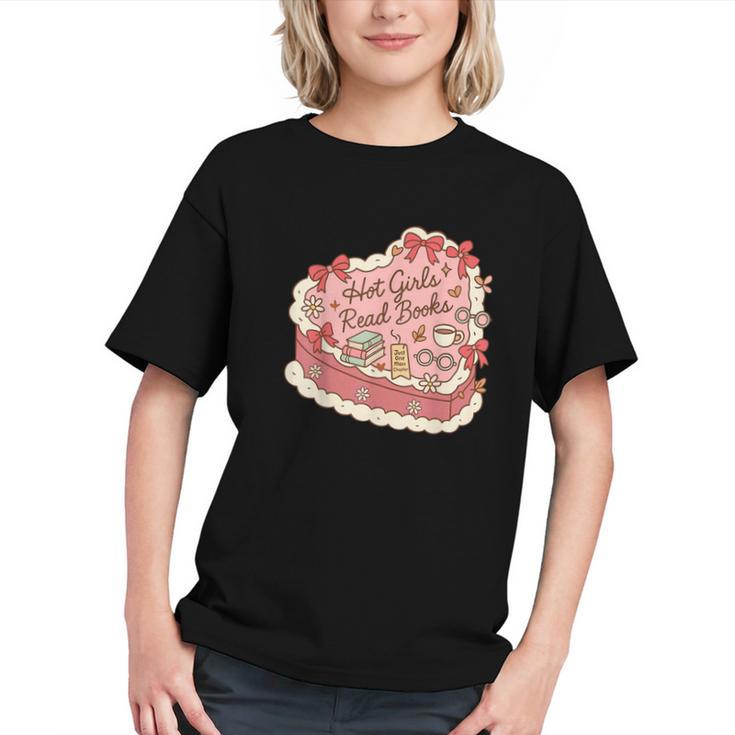 Book Lover Hot Girls Read Books Tee Graphic Youth