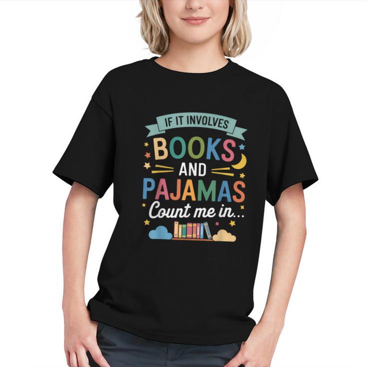 Book Lovers Reading Bedtime Cozy Pajama For Librarians Graphic Youth