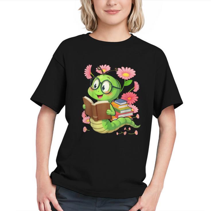 Book Worm Costume World Book Day Cute Kawaii Worm Reading Graphic Youth