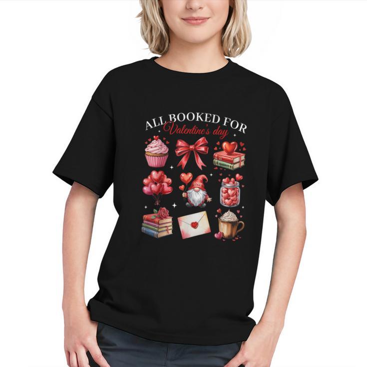 All Booked For Valentine Coquette Bow Girl Women Teacher Graphic Youth