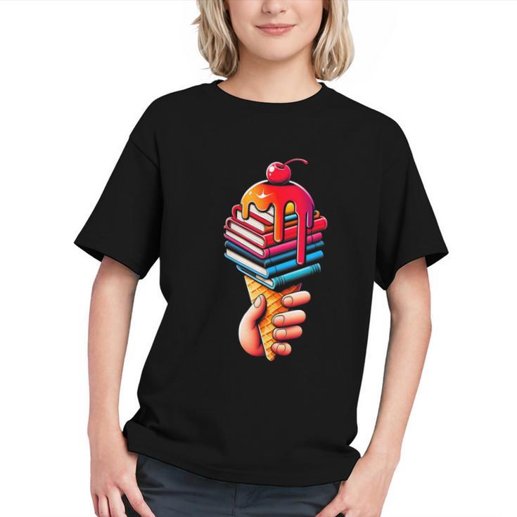 Books Reading Ice Cream Graphic Youth