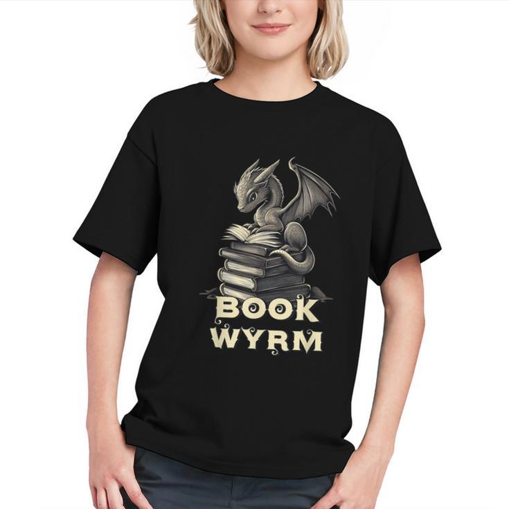 Bookwyrm Dragon Fantasy Bookish Fairytale Book Lover Graphic Youth