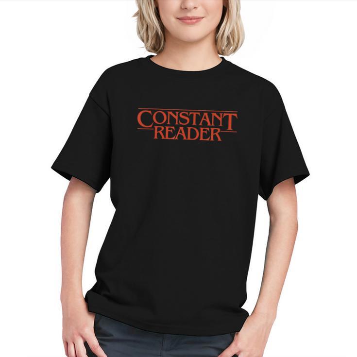 Constant Reader Fan Of Horror Suspense Books Bibliophile Graphic Youth