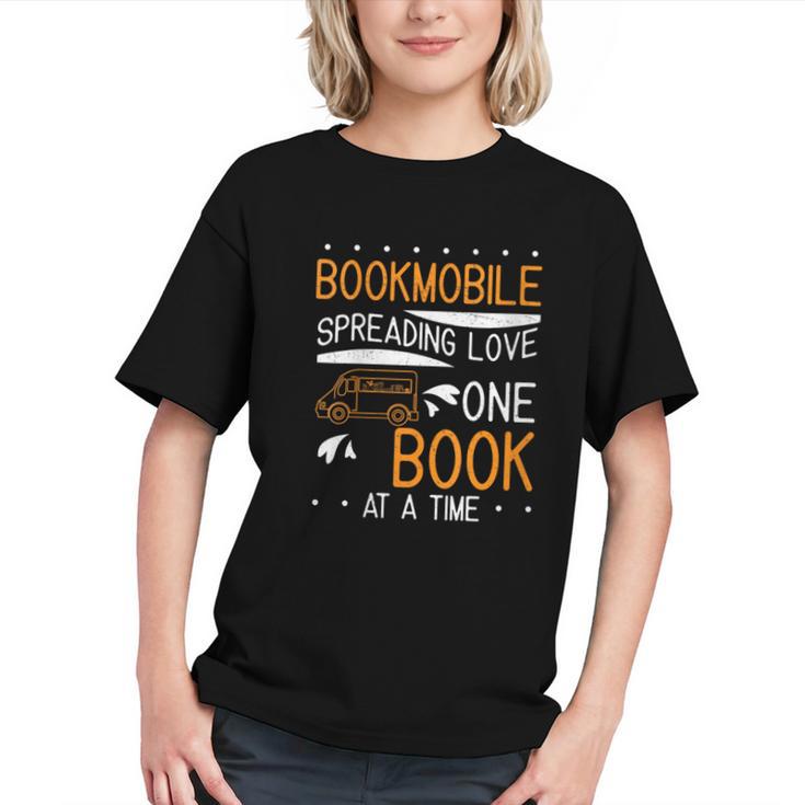Cool Bookmobile Librarian Spreading Love One Book At A Time Graphic Youth