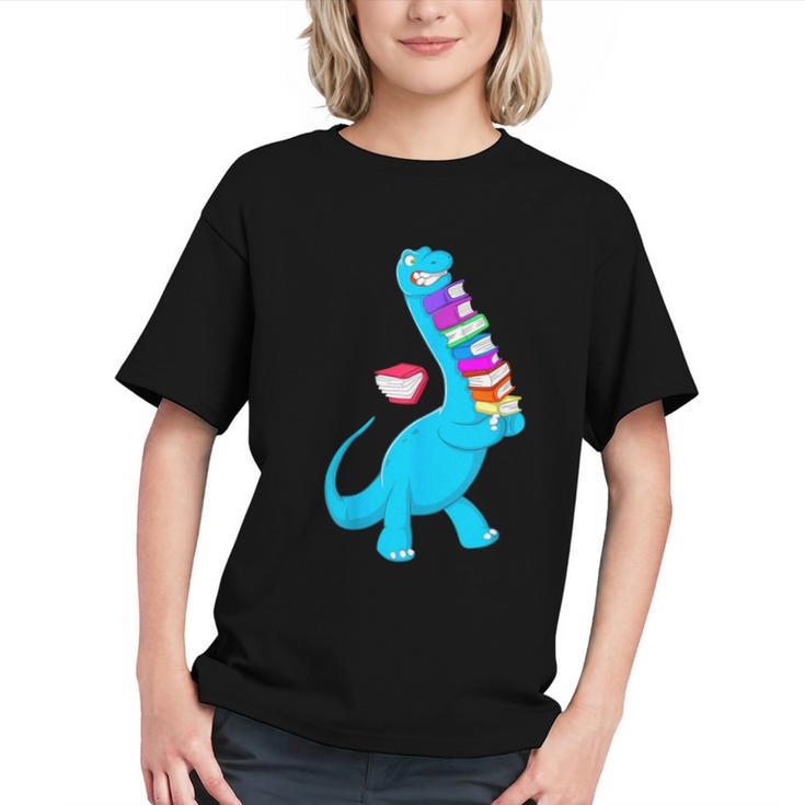 Cool Dinosaur Books Art For Men Women Libarian Book Lover Graphic Youth