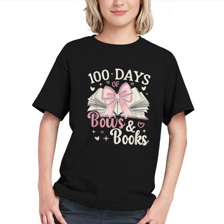 Coquette 100 Days Of Bows Books Reading 100th Day Of School Graphic Youth