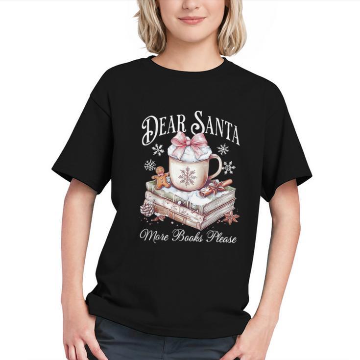 Dear Santa More Book Please Christmas Reading Book Librarian Graphic Youth