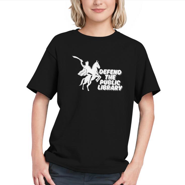 Defend Public Library Support Local Library Book Lover Graphic Youth