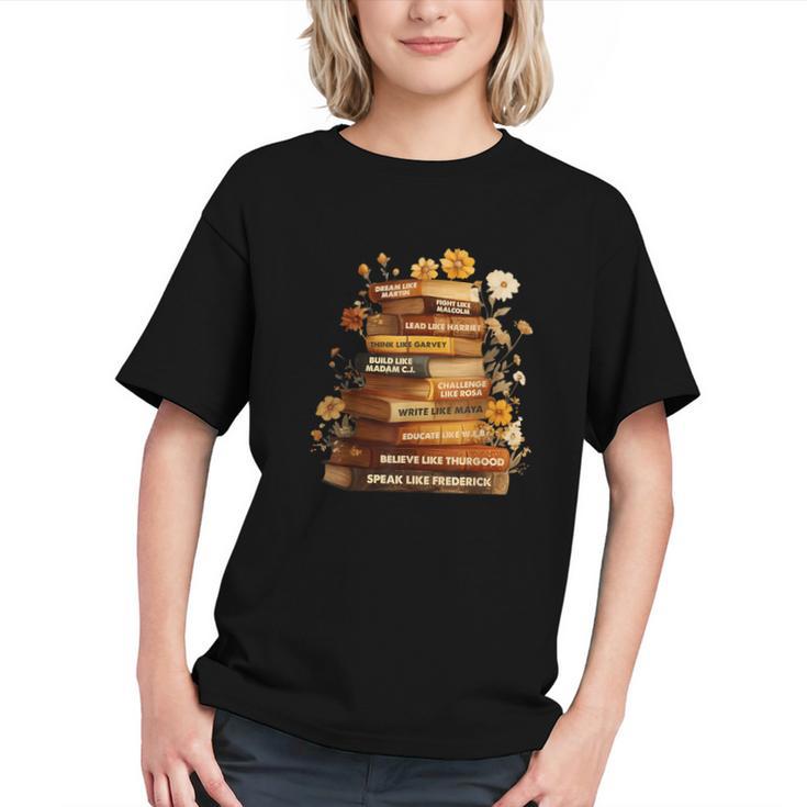Dream Like Martin Floral Book History Month Women Men Graphic Youth