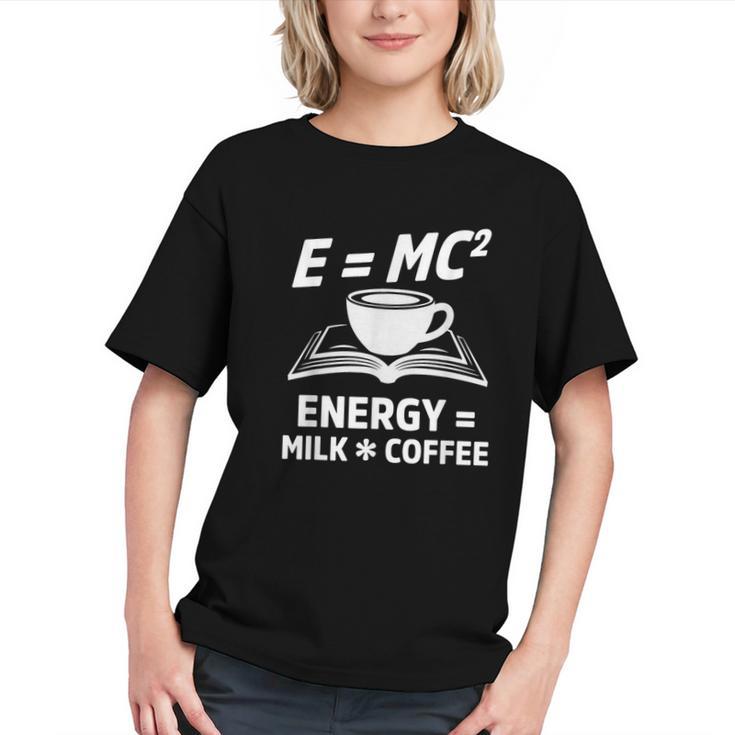 EMC2 Energy Milk x Coffee Science Book Math Lover Graphic Youth