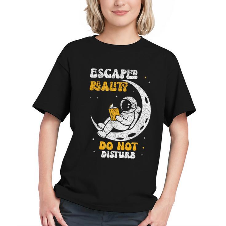Escaped Reality Do Not Disturb Book Lover Graphic Youth