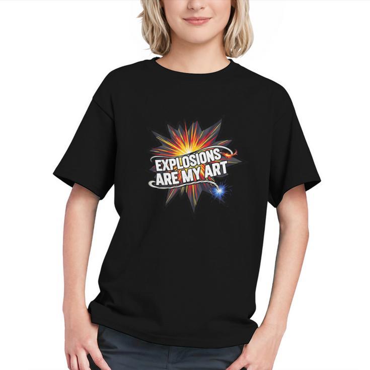 Explosions Are My Art Comic Book Boom Graphic Youth