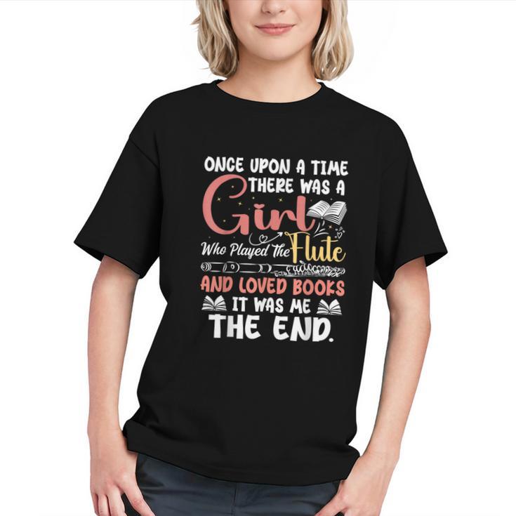 Flute Player Book Lover Flutist Marching Band Musician Flute Graphic Youth