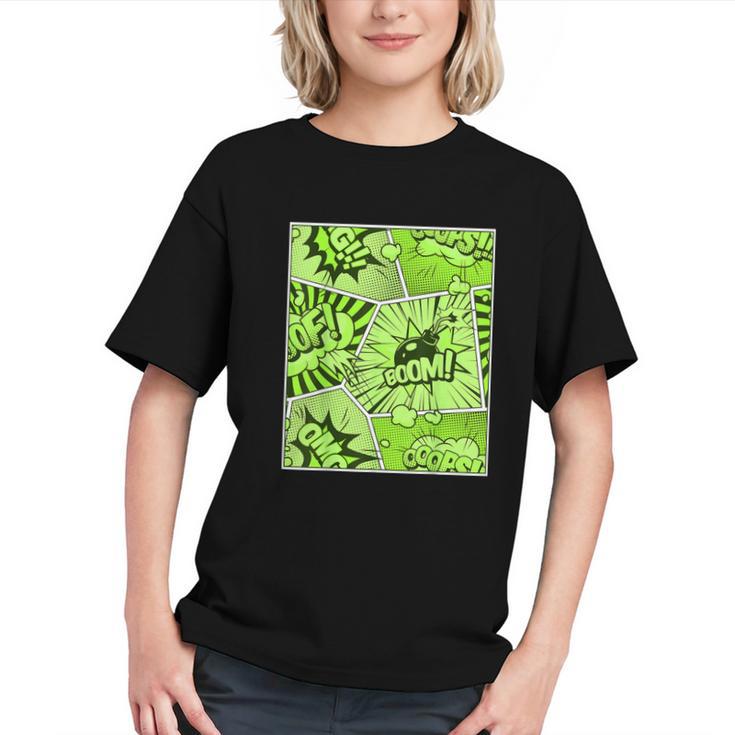 Green Comic Book Green Graphic Graphic Youth