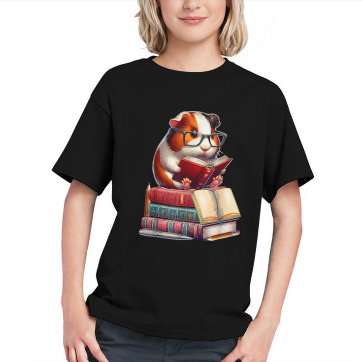 Guinea Pig Reading Books Matching Bookworm Readers Librarian Graphic Youth
