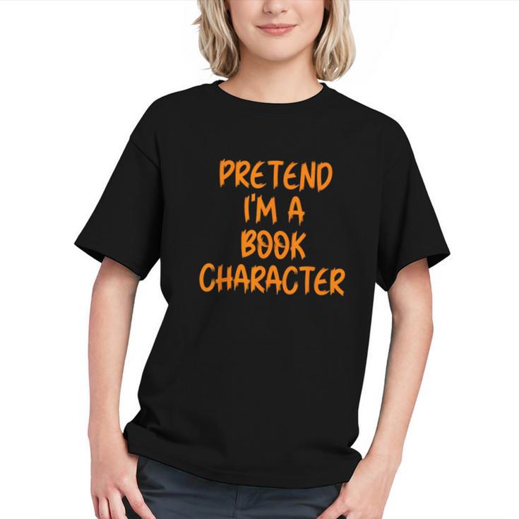 Halloween Pretend I'm Book Character Costume Lazy Adult Kids Graphic Youth