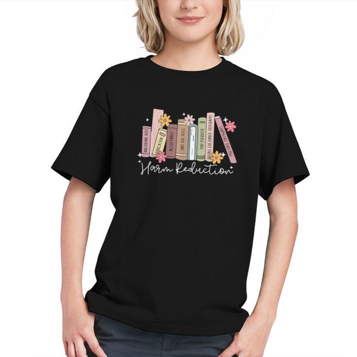 Harm Reduction Floral Book Overdose Awareness Nurse Graphic Youth