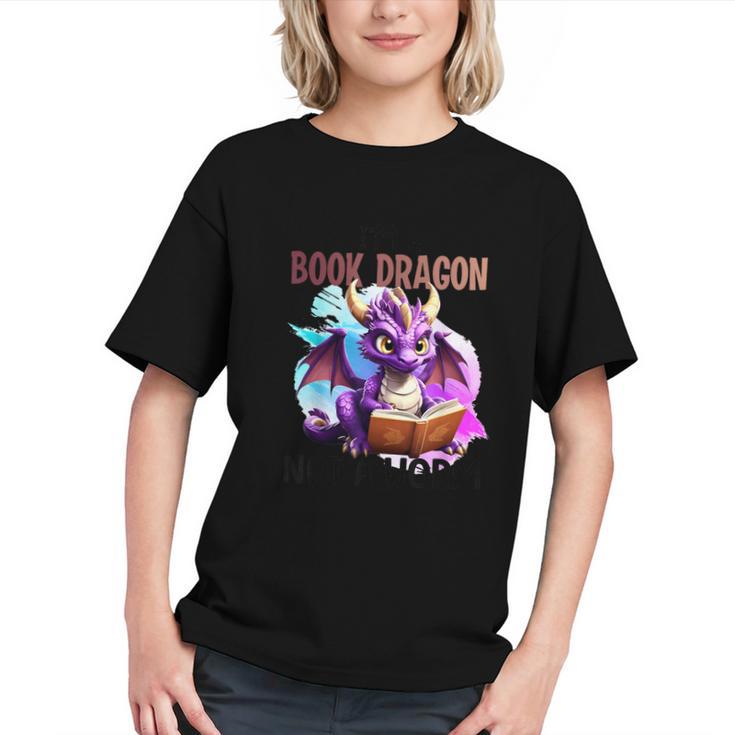 I'm A Book Dragon Not A Worm Graphic Youth