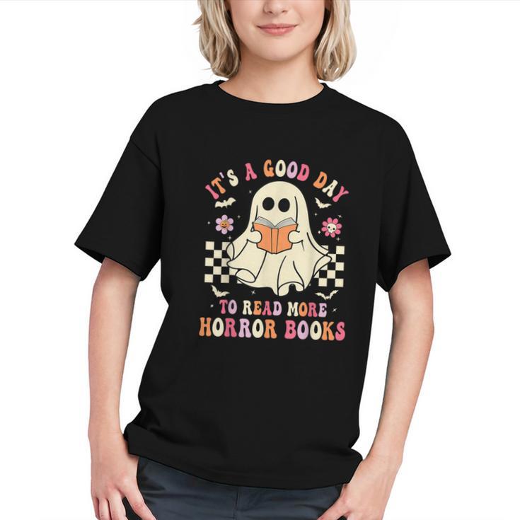 It's A Good Day To Read More Horror Books Halloween Graphic Youth
