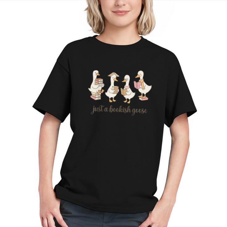 Just A Bookish Goose Goose Book LoverSilly Goose Book Club Graphic Youth