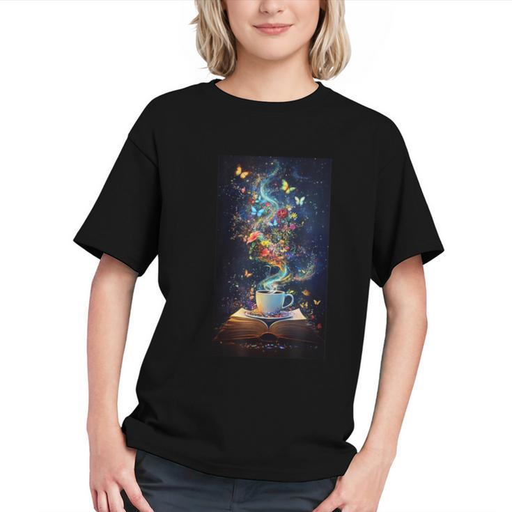 Magical Book Floral Coffee Books Nature Fantasy Graphic Youth