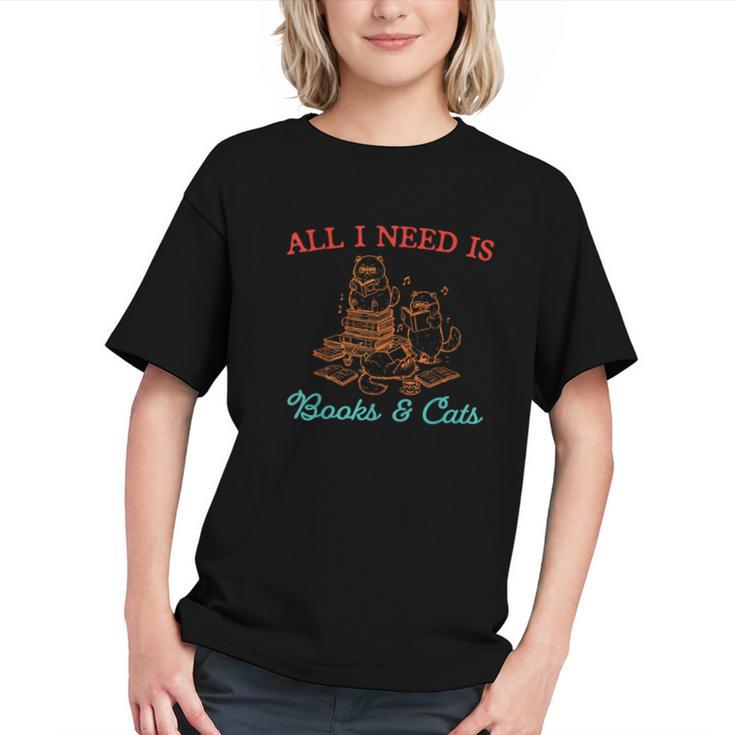 All I Need Is Books & Cats Cozy Graphic Youth