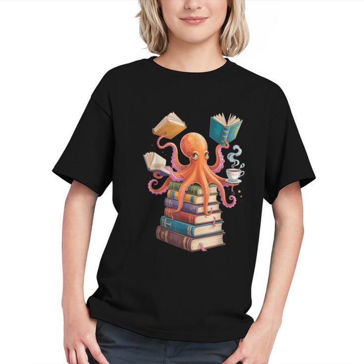 Octopus Book Reading Book Reader Ocean Octopus Graphic Youth