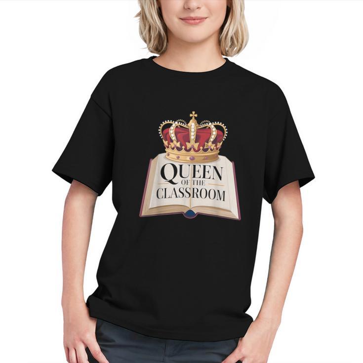 Queen Of The Classroom Appreciation Royal Crown Book Graphic Youth
