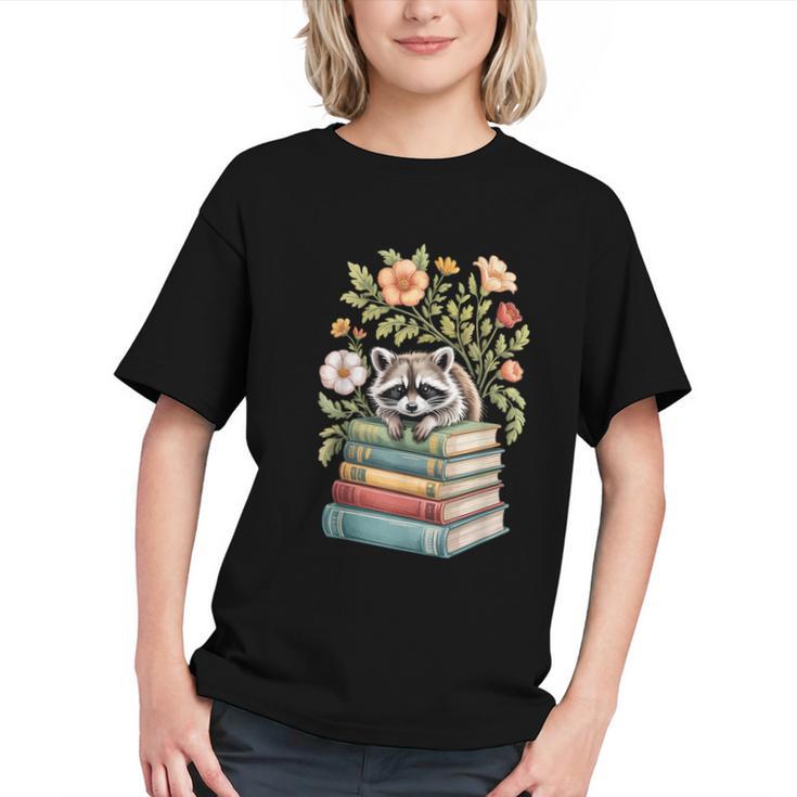 Raccoon Books Reading Flowers Graphic Youth