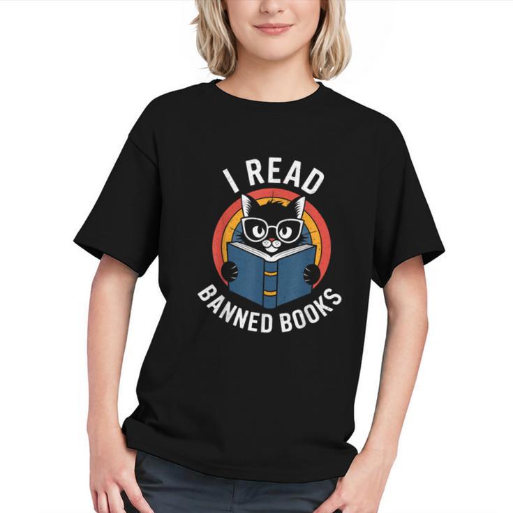 I Read Banned Books For Men Women Cat Banned Books Graphic Youth