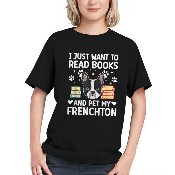 Read Books & Pet My Frenchton Owner Frenchton Lover Graphic Youth