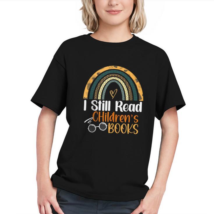 I Still Read Children's Books Rainbow Graphic Youth