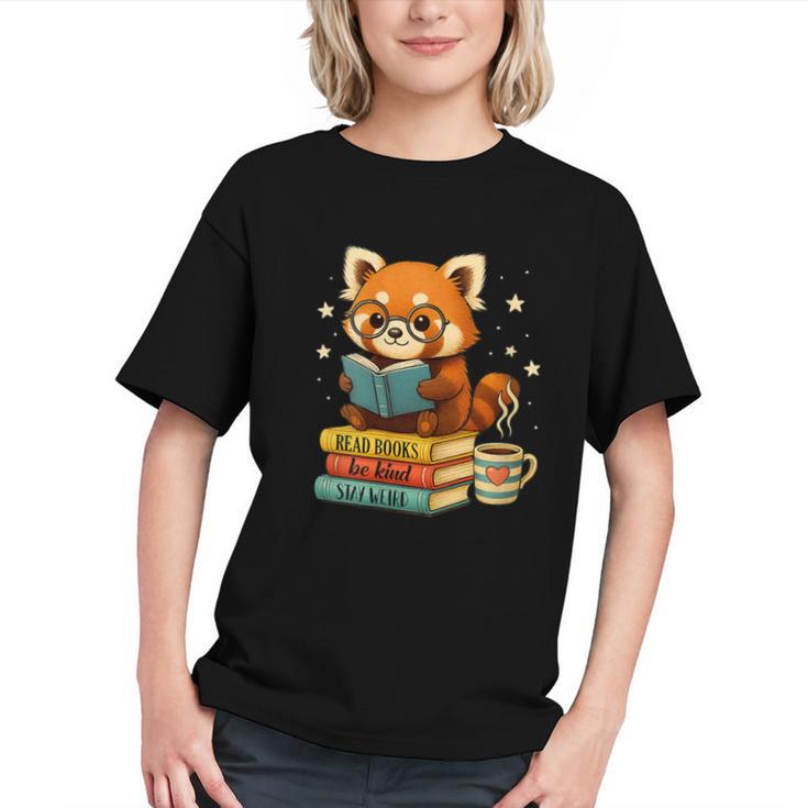 Reading Book Lover Red Panda Read Books Be Kind Stays Weird Graphic Youth