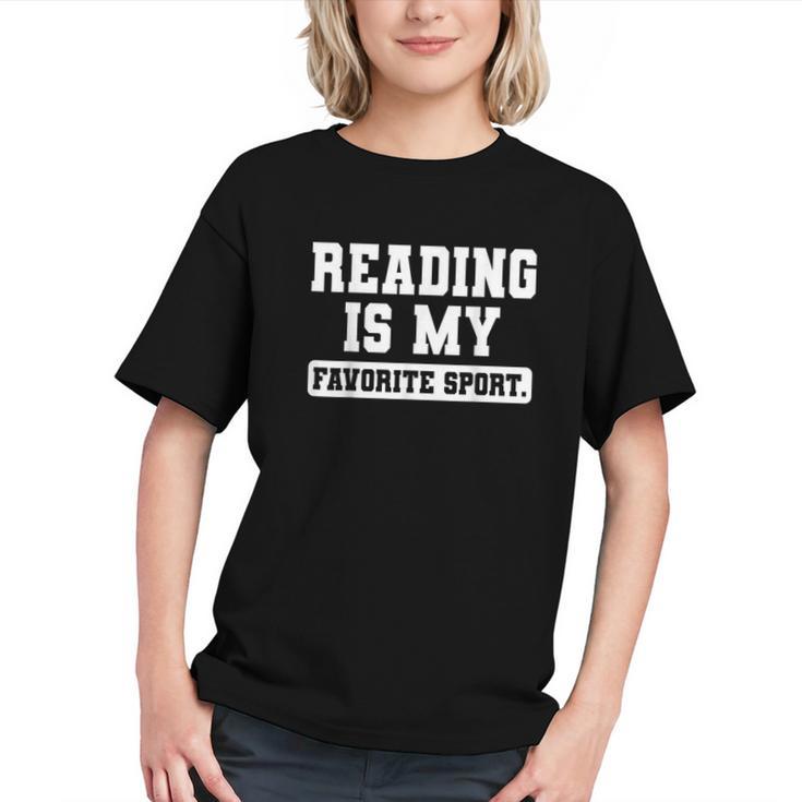Reading Is My Favorite Sport Book Lover Reader Graphic Youth