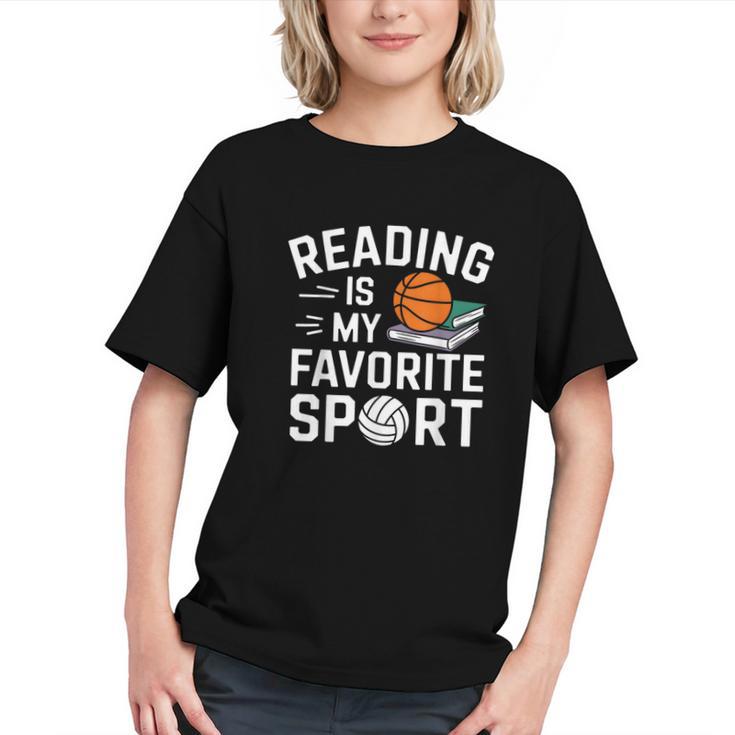 Reading Is My Favorite Sport Reading Book Lover Reader Graphic Youth