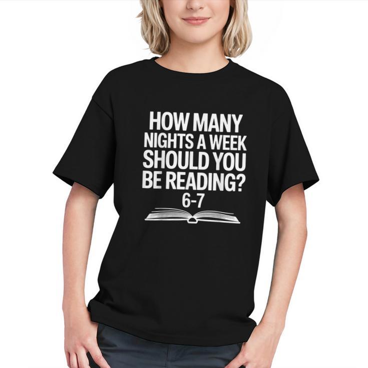 Reading Meme 6 To 7 Nights a Week Book Appreciation Graphic Youth