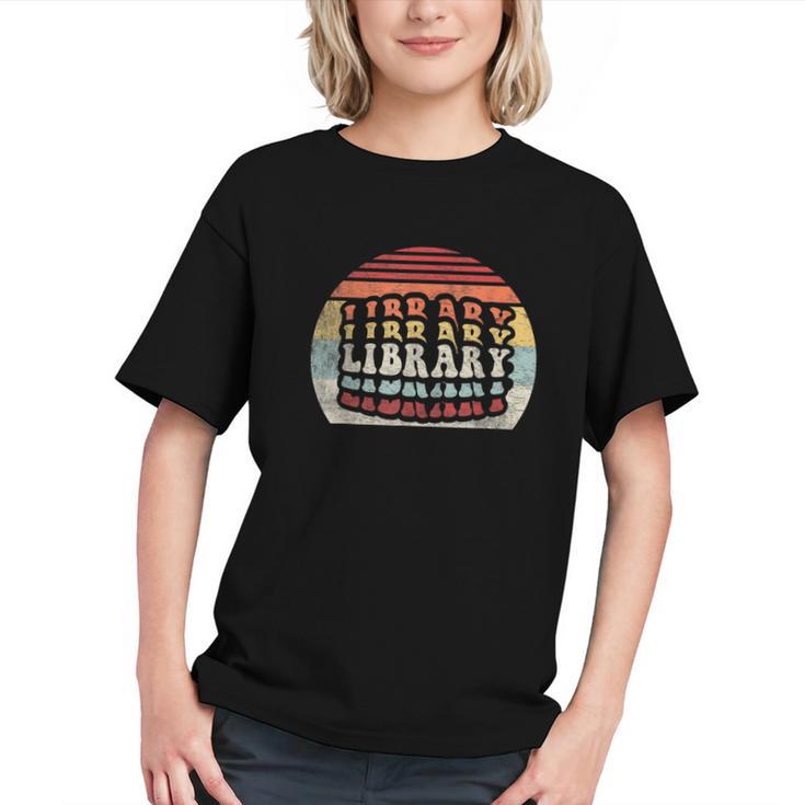 Retro Vintage Bookworm Library Shirt Book Lover Graphic Youth
