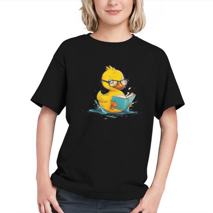 Rubber Duck Reading Book Reader Books Rubber Duckie Graphic Youth