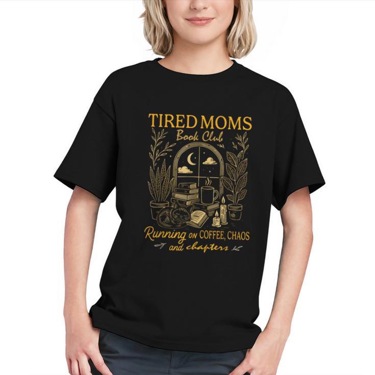 Tired Mom Club Bookish Things Booktrovert Book Lover Graphic Youth