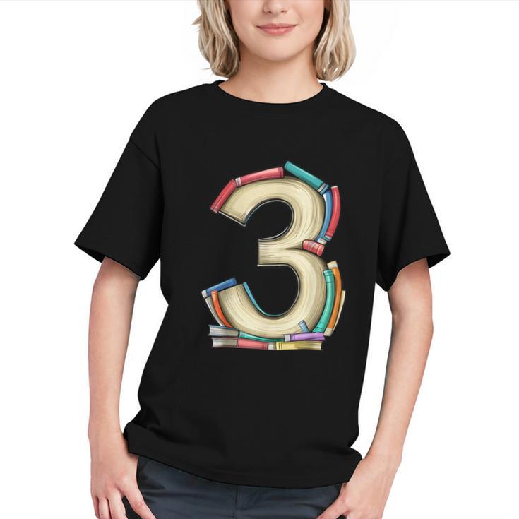 Toddler 3rd Birthday Books Themed 3 Year Old Boys Kids Girls Graphic Youth