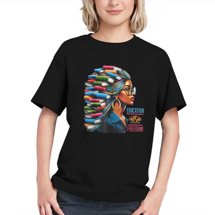 History Education Is Freedom Books Teacher Women Girls Graphic Youth