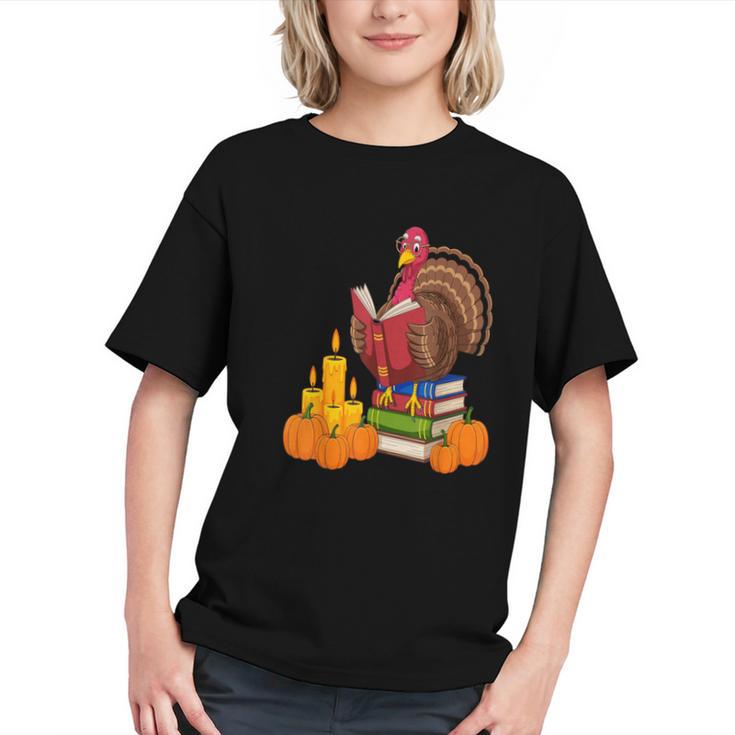 Turkey Reading Books Fall Thanksgiving Teacher Book Graphic Youth