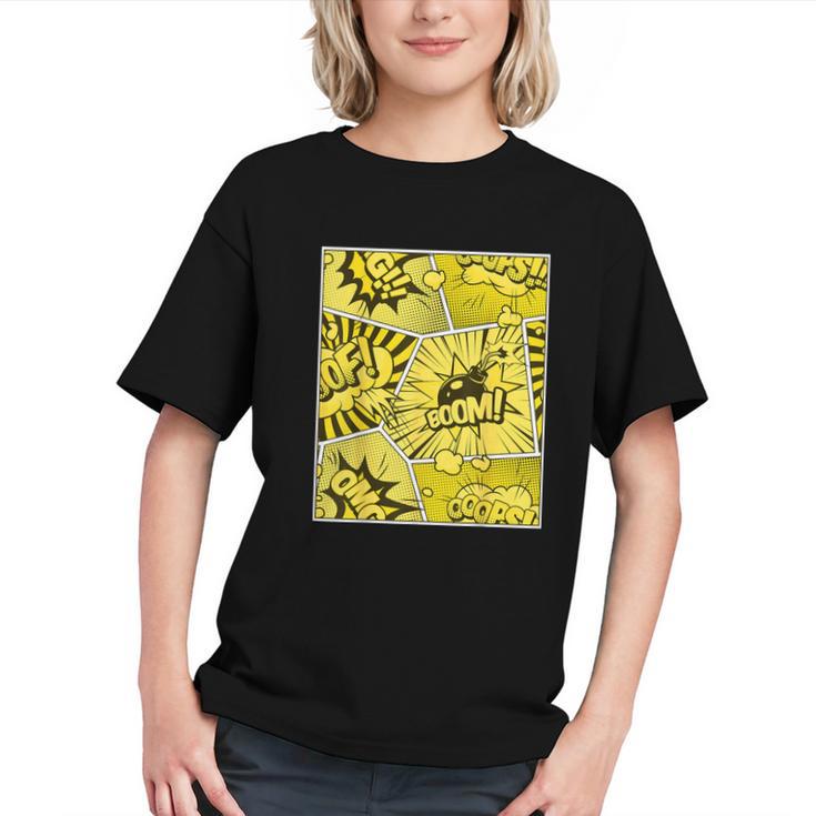Varsity-Gold Yellow Comic Book University Varsity-Gold Graphic Youth