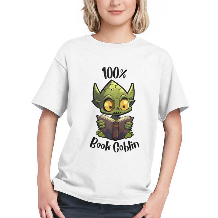 100 Book Goblin Cute Book Reader And Library Lover Graphic Youth