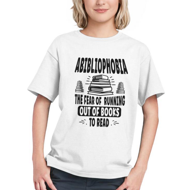 Abibliophobia Definition Book Reading Lover Fans Text Graphic Youth
