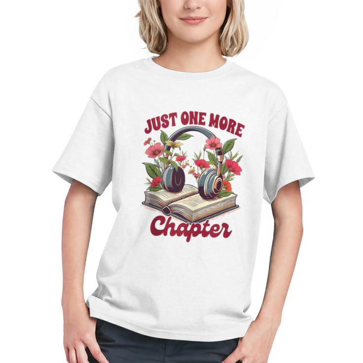 Audiobook Lover Bookish Headphones Just One More Chapter Graphic Youth