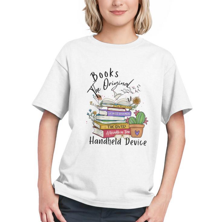 Books Original Handheld Device Reader Literacy Book Lover Graphic Youth