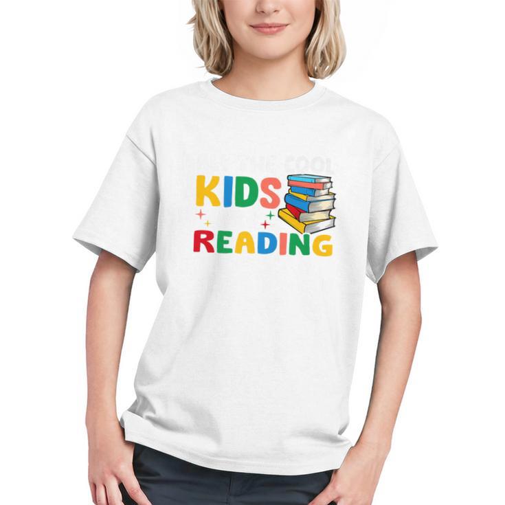 All The-Cool Kids Are Reading Teacher Book Lover Librarian Premium Graphic Youth