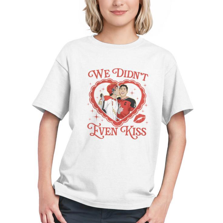We Didn't Even Kiss Hockey Romance Book Graphic Youth