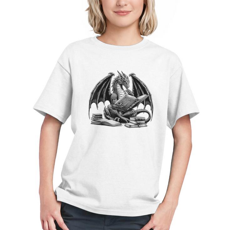 Dragon Reading Book Bookworm Books Dragon Learning Graphic Youth